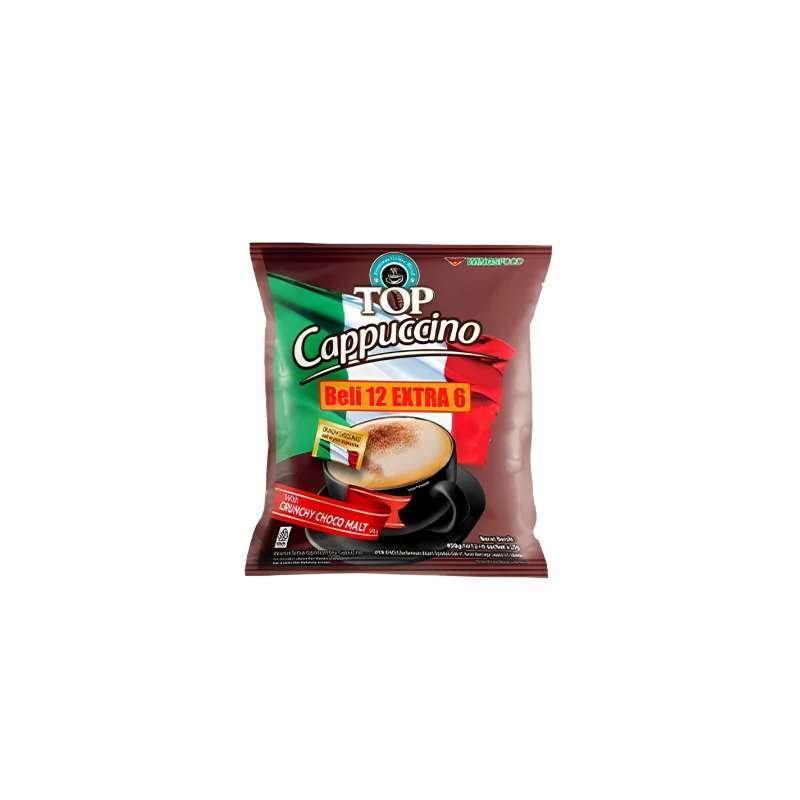 Pekanbaru Top Kopi Cappuccino 450G (12+6 Pieces X 25Gr) Bag