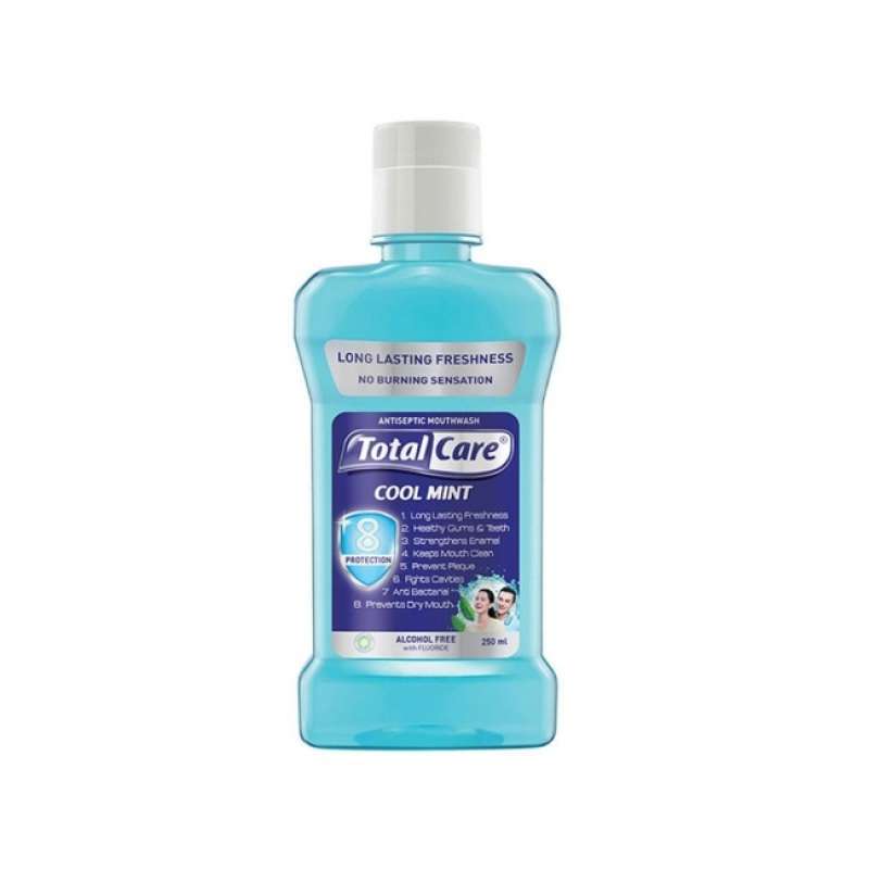 Pekanbaru Total Care Mouthwash Cool Mint 250Ml Btl