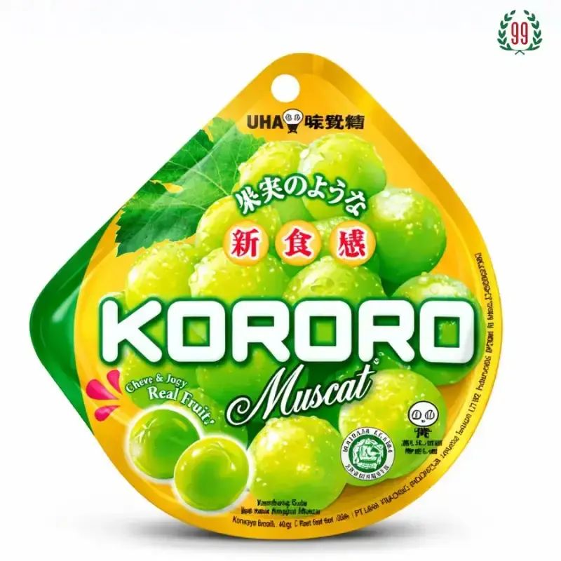 Pekanbaru Uha Kororo Muscat Jelly Candy 40Gr