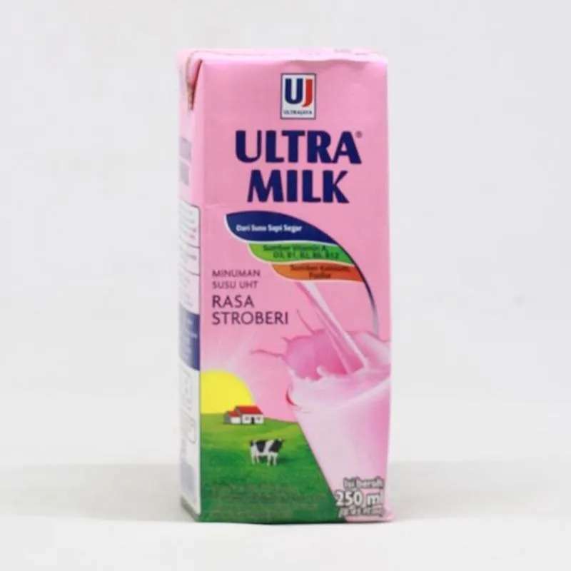 Pekanbaru Ultra Milk Slim Strawberry 250Ml Tta