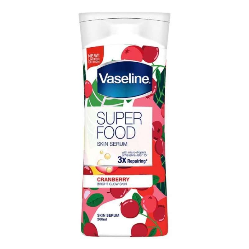 Pekanbaru Vaseline S/Serum Superfood Cranbrry 200M