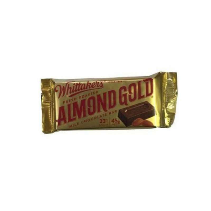 Pekanbaru Whittaker'S Roasted Almond Gold 45Gr