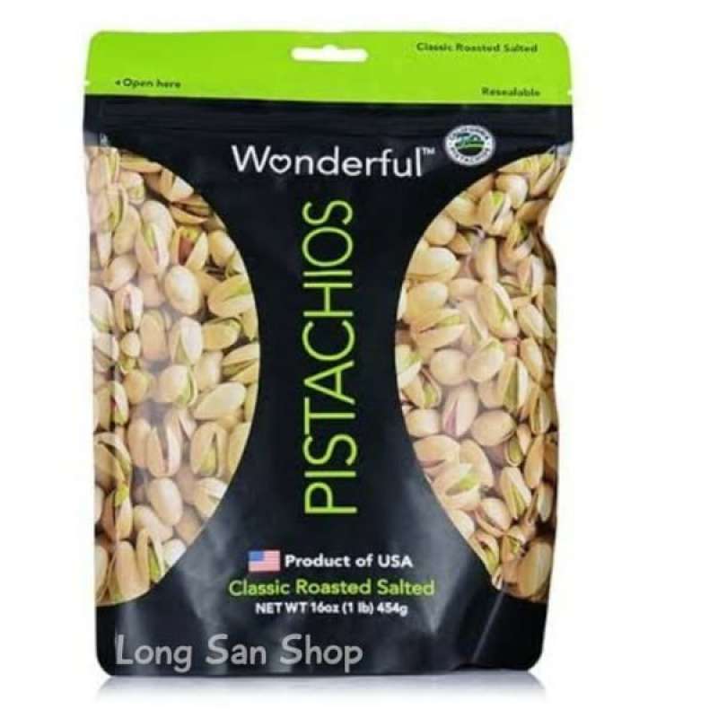 Pekanbaru Wonderful Pistachios Clsc Rstd Sltd 50G