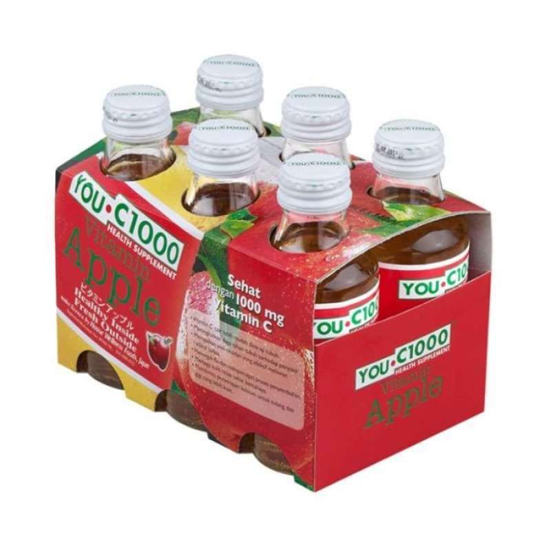 Pekanbaru You C 1000 Apple 6X140Ml Btl