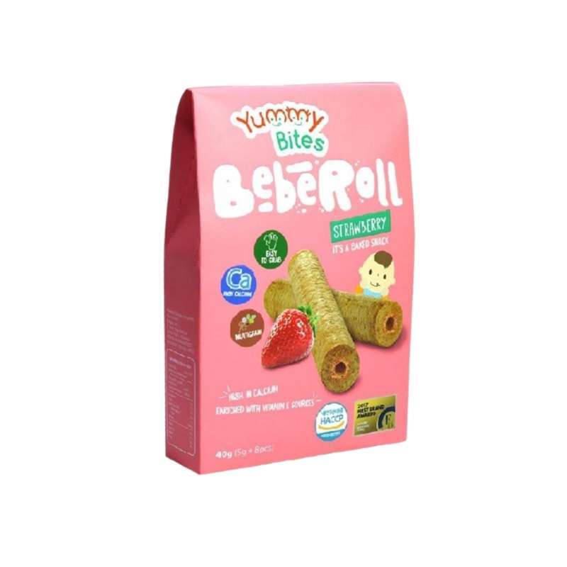 Pekanbaru Yummy Bites Beberoll Strawberry 40G