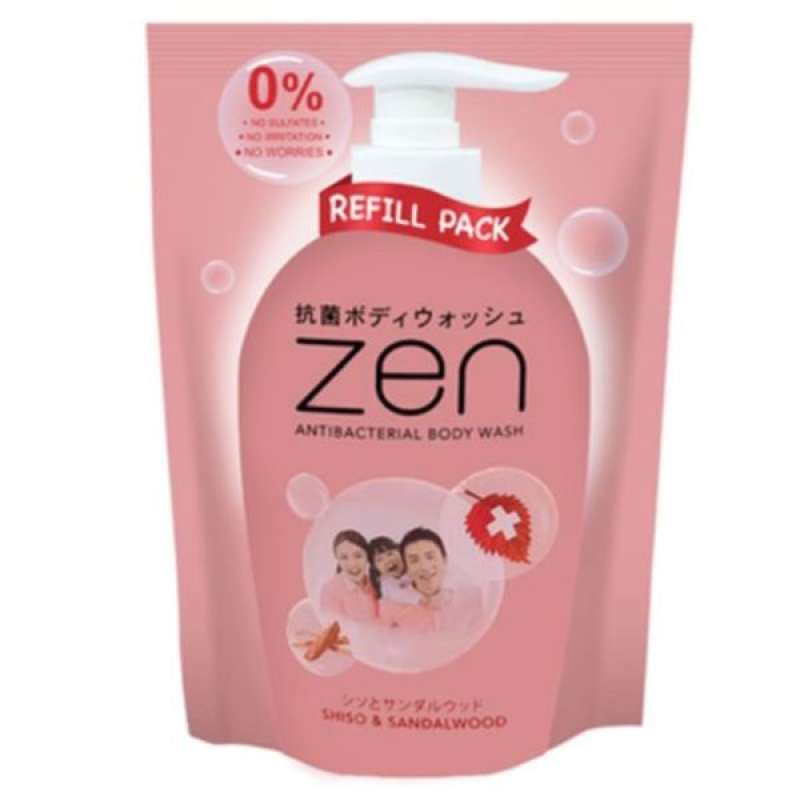 Pekanbaru ZEN BODY WASH SHISO&SANDALWOOD 380ML POUCH