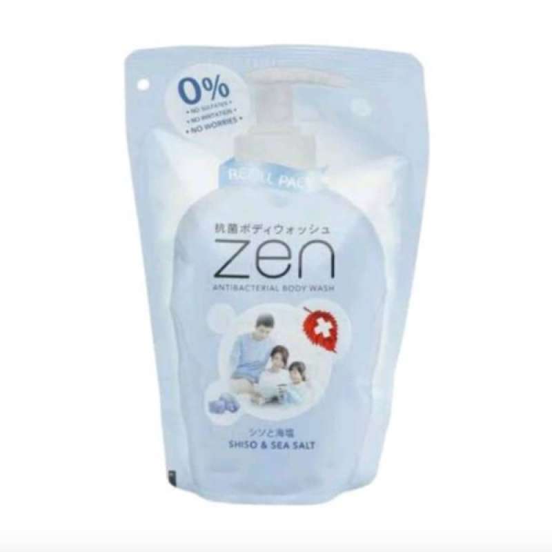 Pekanbaru ZEN BODY WASH SHISO&SEA SALT 380ML POUCH
