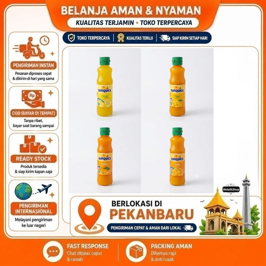 Sunquick Vitamin C Drink 300ml, Minuman Sirup Buah Jeruk, Mandarin, Mangga, dan Lemon, Syrup Drink