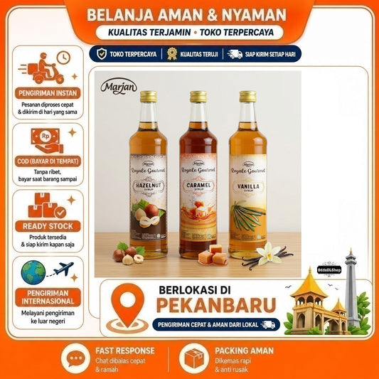 Sirup Marjan Royale Gourmet 650ml - Aroma Karamel, Hazelnut, dan Vanilla yang Menggugah Selera Halal