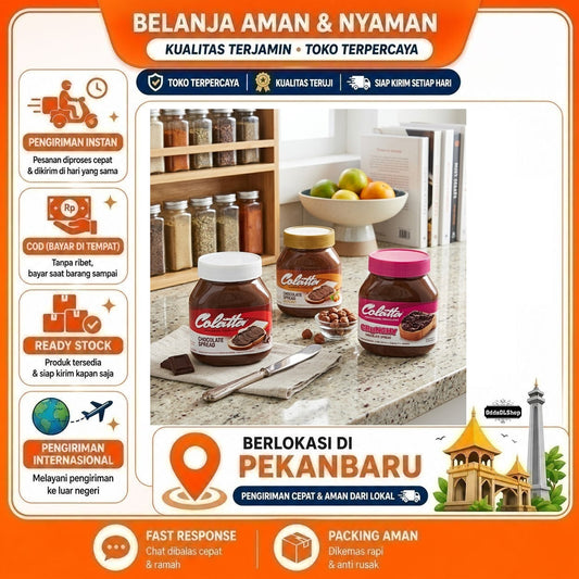 Colatta Professional Chocolate Crunchy Spread, Choco Hazelnut, Chocolate Spread Selai Cokelat 220 gr