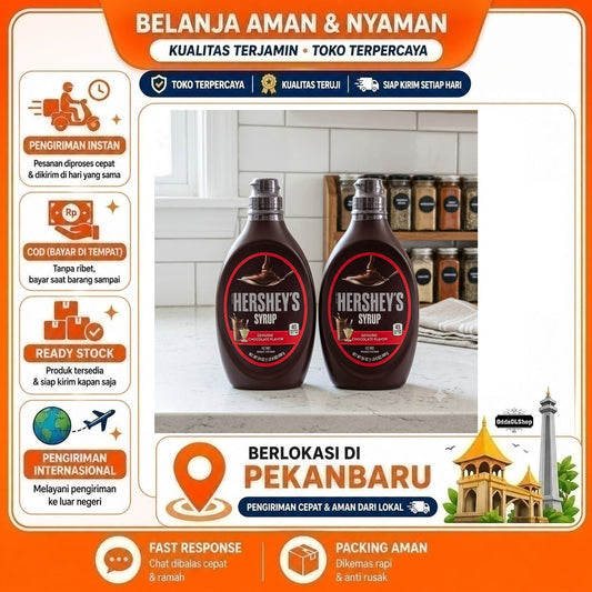 Hershey's Syrup Chocolate Flavour 623 gr, Saus Cokelat, Halal, Bahan Makanan dan Minuman, Drink Mix