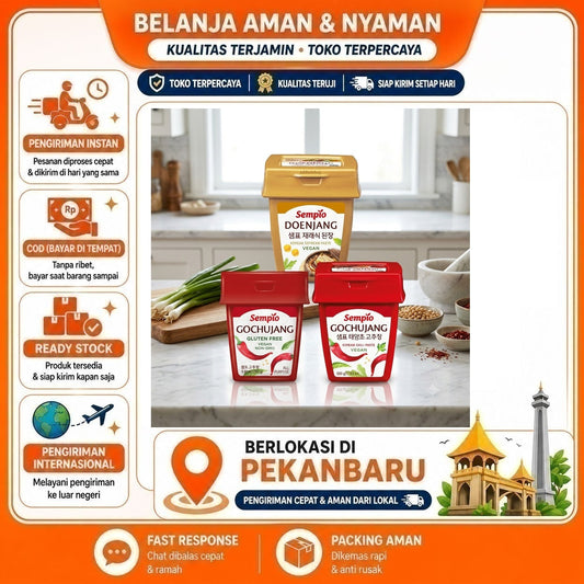 Sempio Gochujang Korean Chili Paste Vegan, Doenjang Korean Soybean Paste 250 gr, 460 gr dan 500 gr