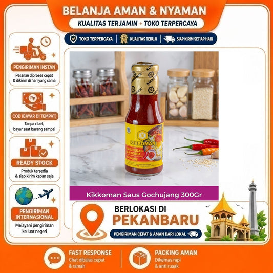 Kikkoman Saus Pedas Ala Korea Gochujang 300 gr Rasa Pedas Gurih, Rasa Autentik Korea, HALAL MUI 300g