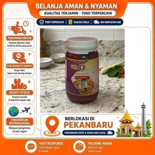 PHRA Prom Thai Tom Yum Paste 225 gr Kebutuhan Memasak, Bumbu Masak Instan, Pasta Food Seasoning COD