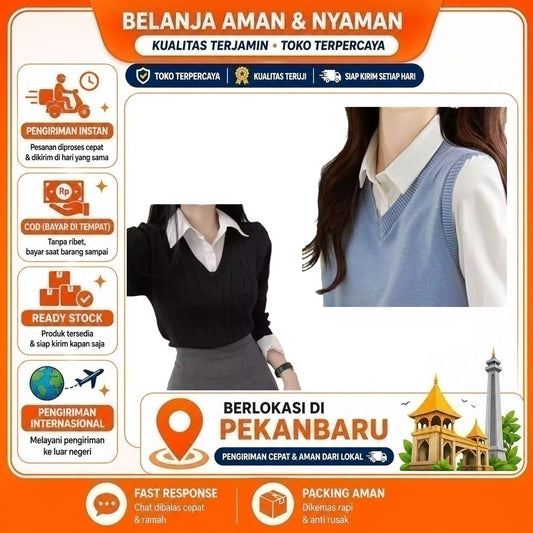 Kerah Palsu Unisex - Desain Stylish, Bahan Nyaman, Mudah Dipadukan dengan Kemeja, Baju Kaos, Sweater