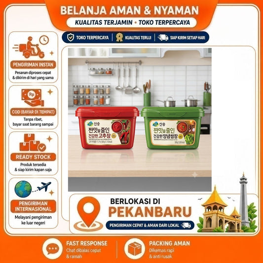Sing Song SSamjang Seasoned Soybean Paste & Gochujang Not Red Pepper Paste 500 gr Masakan Khas Korea