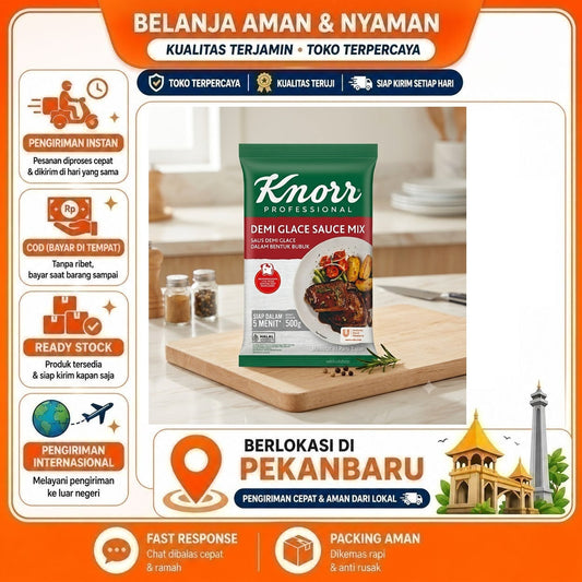 Knorr Demi Glace Sauce Mix 500 gr - Saus Demi Glace Dalam Bentuk Bubuk, Siap Dalam 5 Menit Halal COD
