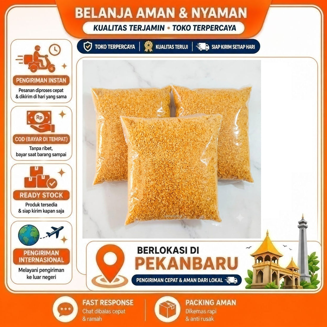 Tepung Roti Panir 1 kg - Garing, Renyah, Gurih, Ideal untuk Pisang Goreng, Nugget, dan Katsu, Halal