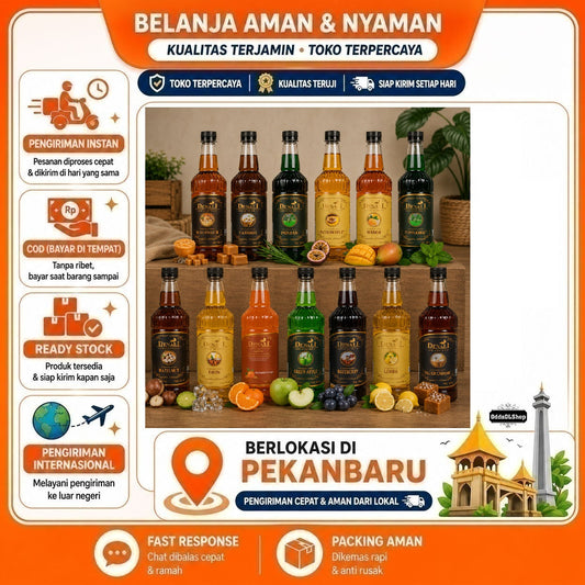 Sirup Denali 750ml - 13 Rasa Premium, Cocok untuk Bisnis Minuman, Butterscotch, Salted Caramel, Roun