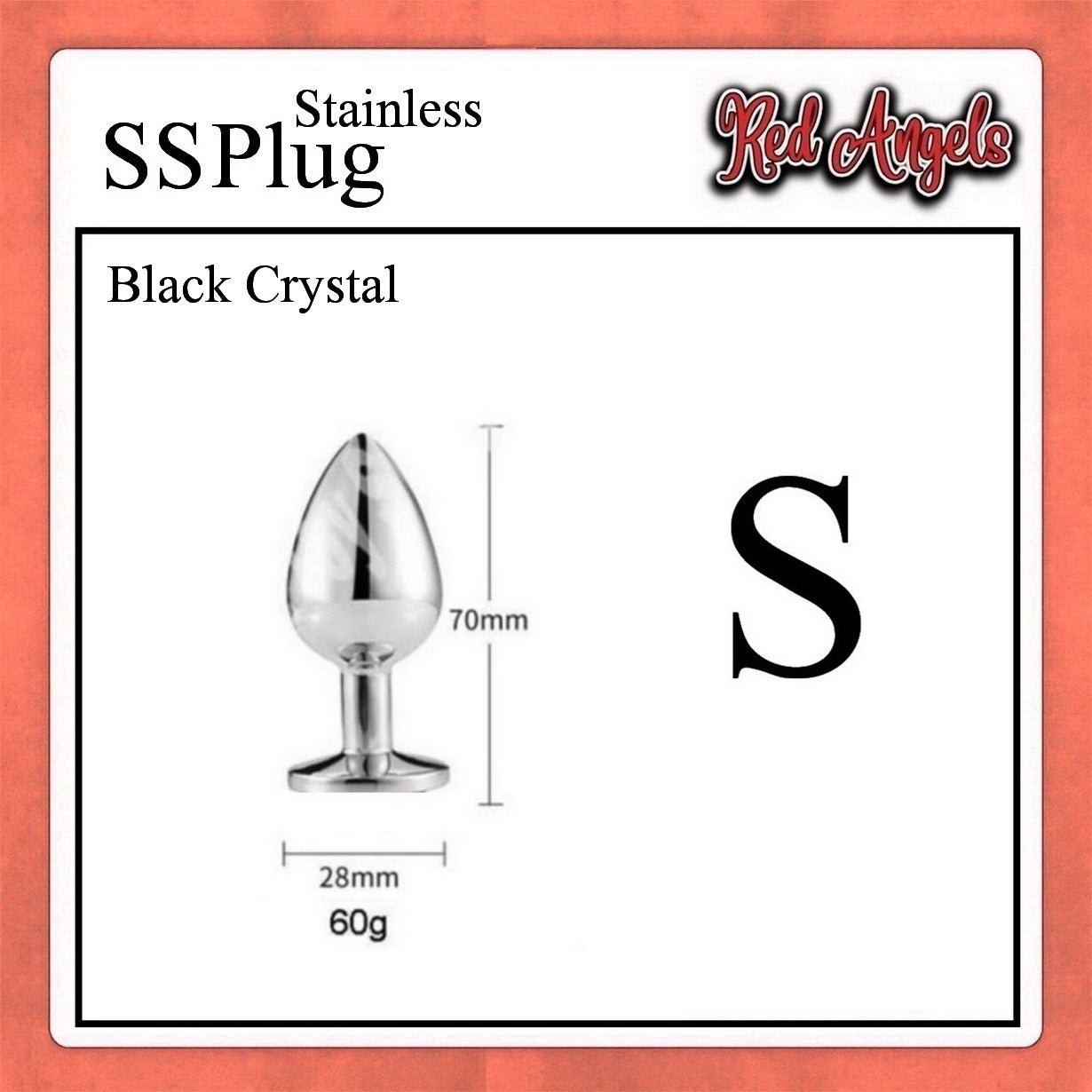 Pekalongan Red Angels Plug Anal Stainless Steell Ukuran M S L
