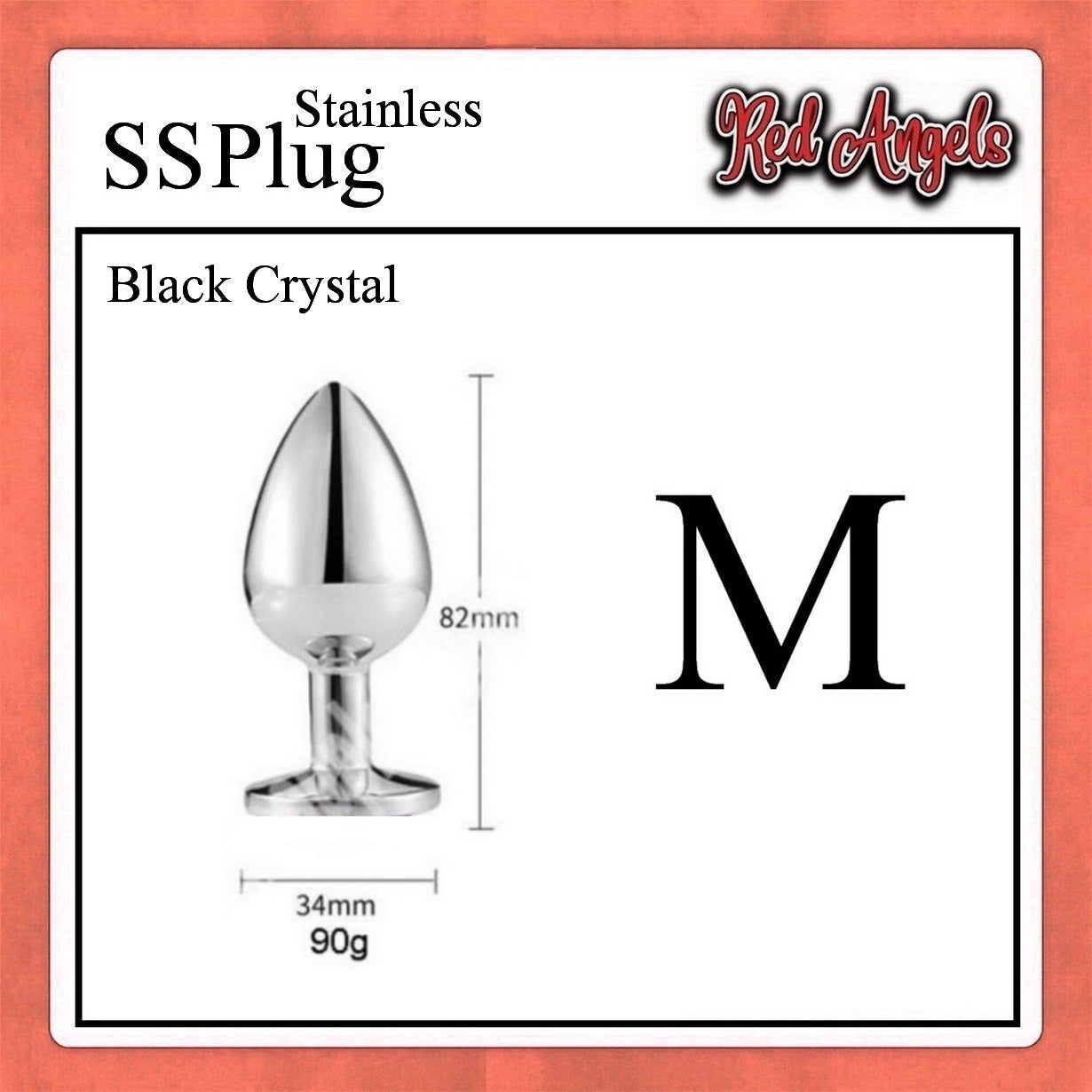 Pekalongan Red Angels Plug Anal Stainless Steell Ukuran M S L