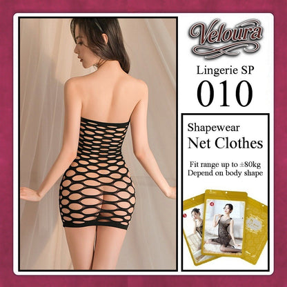 Pekalongan Veloura Bodysuit Spandek Sexy Lingerie Baju Shapewear Net Clothes - SP 010