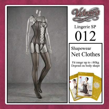 Pekalongan Veloura Bodysuit Spandek Sexy Lingerie Baju Shapewear Net Clothes - SP 012