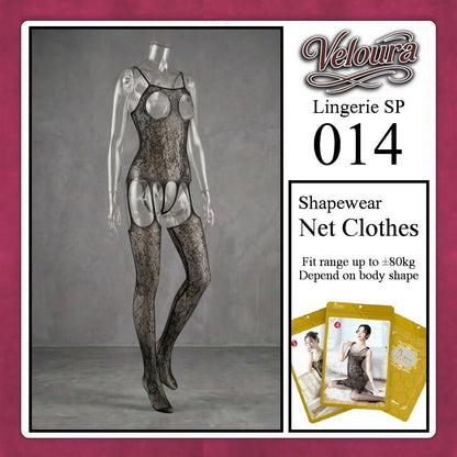 Pekalongan Veloura Bodysuit Spandek Sexy Lingerie Baju Shapewear Net Clothes - SP 014