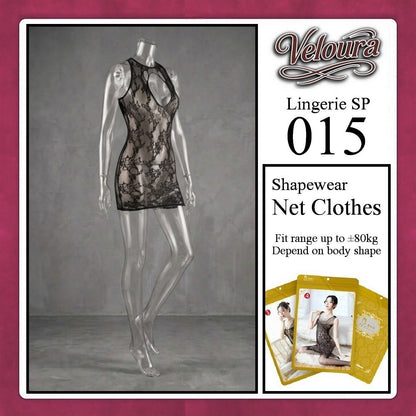 Pekalongan Veloura Bodysuit Spandek Sexy Lingerie Baju Shapewear Net Clothes - SP 015