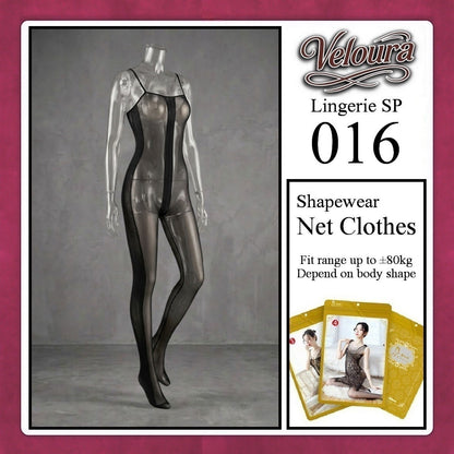 Pekalongan Veloura Bodysuit Spandek Sexy Lingerie Baju Shapewear Net Clothes - SP 016