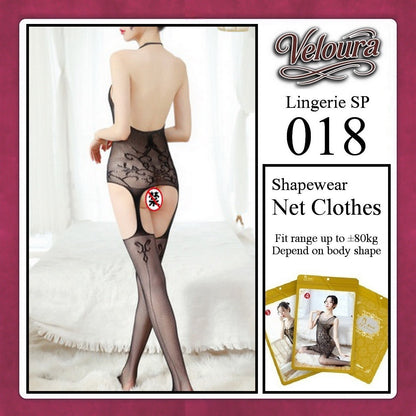 Pekalongan Veloura Bodysuit Spandek Sexy Lingerie Baju Shapewear Net Clothes - SP 018