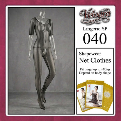 Pekalongan Veloura Bodysuit Spandek Sexy Lingerie Baju Shapewear Net Clothes - SP 040