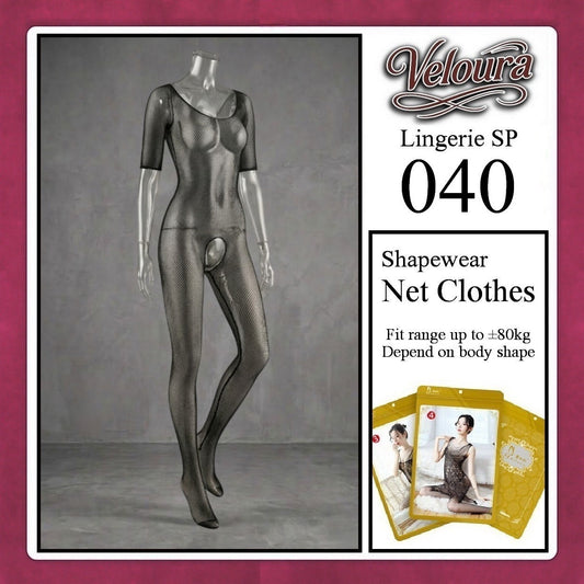 Pekalongan Veloura Bodysuit Spandek Sexy Lingerie Baju Shapewear Net Clothes - SP 040