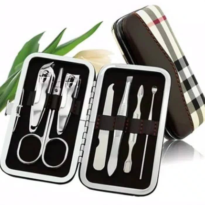 HR- Manicure Pedicure Set 7IN1 dan 4IN1 Dompet Paket Pembersih Kuku Pinset Gunting Lancip Korek telinga Kuping