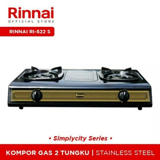 Pekanbaru Rinnai Kompor Gas 2 Tungku Ri 522 S / Ri 522S