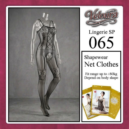 Pekalongan Veloura Bodysuit Spandek Sexy Lingerie Baju Shapewear Net Clothes - SP 065