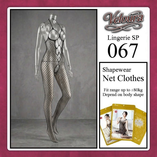Pekalongan Veloura Bodysuit Spandek Sexy Lingerie Baju Shapewear Net Clothes - SP 067