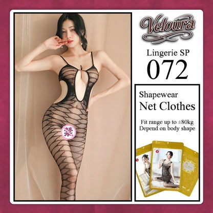 Pekalongan Veloura Bodysuit Spandek Sexy Lingerie Baju Shapewear Net Clothes - SP 072