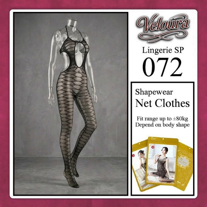 Pekalongan Veloura Bodysuit Spandek Sexy Lingerie Baju Shapewear Net Clothes - SP 072