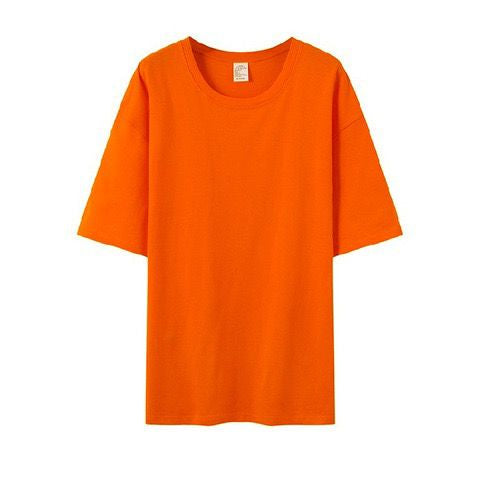 Kaos Polos 100% Cotton Kaos Lengan Pendek Simple Tanpa Gambar Warna Warni Colorful Plain T-shirt Kaos Couple Teman Pacar Keluarga Sahabat Unisex Kaos Oversize Berkualitas Unisex Korean Style