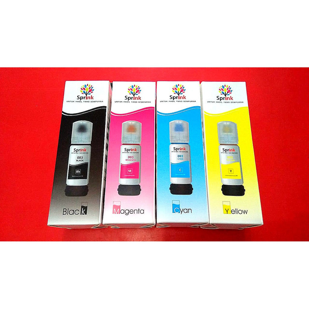Pekanbaru Tinta Sprink For Epson 003 -L1210 L1250 L1256 L3210 L3250 L3256 L5290 L1110 L3110 L3150 L5190