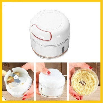 HR-[BLENDER MINI] Mini Speedy Chopper Blender Tangan Tarik Bumbu Daging Kitchen Pisau