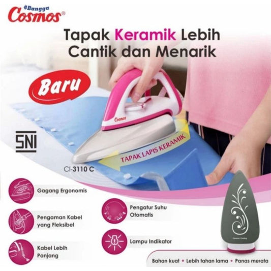 Pekanbaru Seterika Cosmos Ci 3110 C Ceramic Coating / Setrika Cosmos Ci 3110 Ceramik Coating