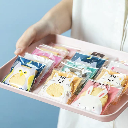 Pekanbaru Plastik Cookies Kue Motif Uk 7X7Cm Per Pack (Motif Random)