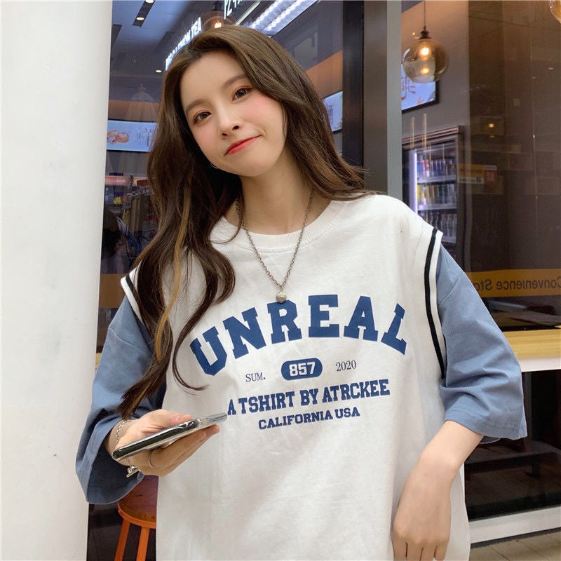 Kaos Oversize Kemeja Kaos Unreal A Tshirt By Atrckee Kaos Couple Unisex Tshirt Berkualitas Korean Style