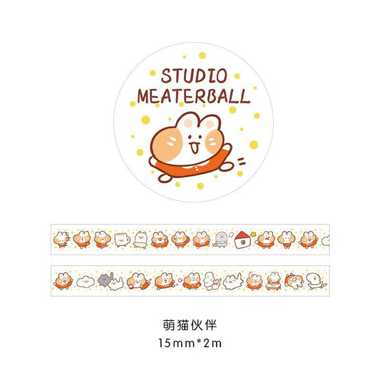 Pekanbaru Stiker Roll Motif Cartoon Unik Lucu Roll Tape Scrapbook DIY Stationary Sticker Kit Book Journal Decoration Selotip Washi Tape Kartun Jepang Dekorasi DIY