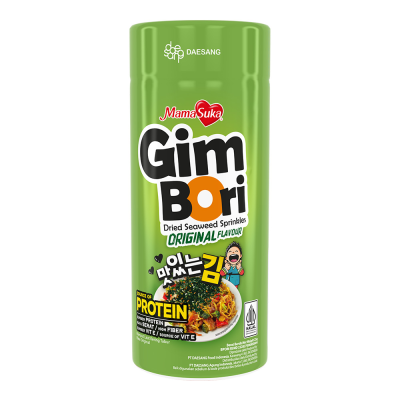 Mamasuka Gim Bori Dried Seaweed Sprinkles, Rumput Laut Rasa Original, Pedas, Extra Spicy, & Bulgogi