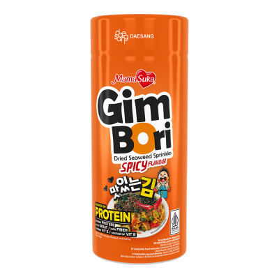 Mamasuka Gim Bori Dried Seaweed Sprinkles, Rumput Laut Rasa Original, Pedas, Extra Spicy, & Bulgogi