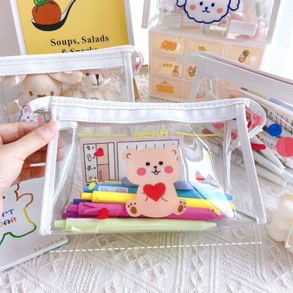 Pekanbaru Pouch Dompet Mika Make Up Kawai Pouch Resleting Tempat Alat Tulis Pouch