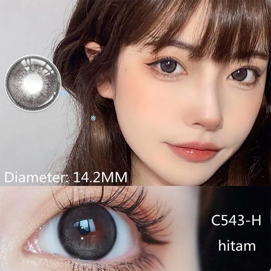 Pekanbaru Softlens Hitam Natural 14.2 Normal /Softlens Mini Size /C543-H /C543/B314/B991-H